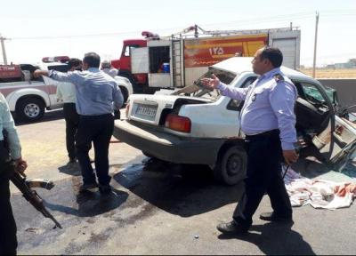 مرگ یک نفر بر اثر تصادف تریلر با پراید